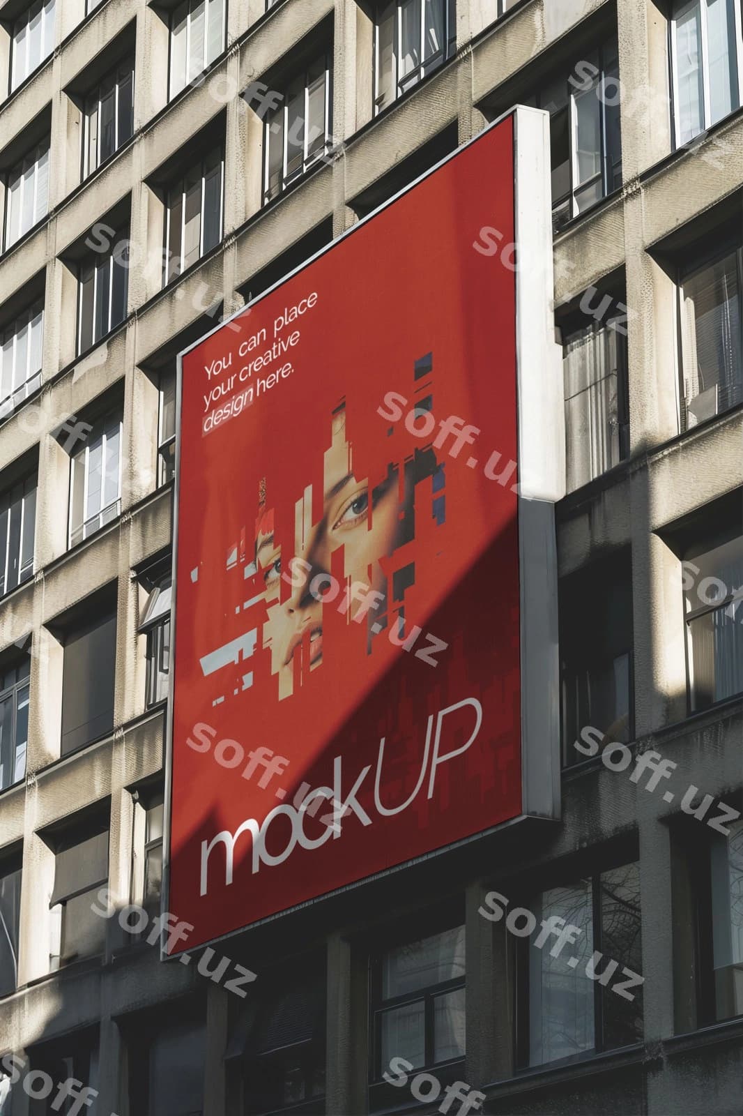 Tashqi shahar billboard namunasi | Outdoor city billboard mockup