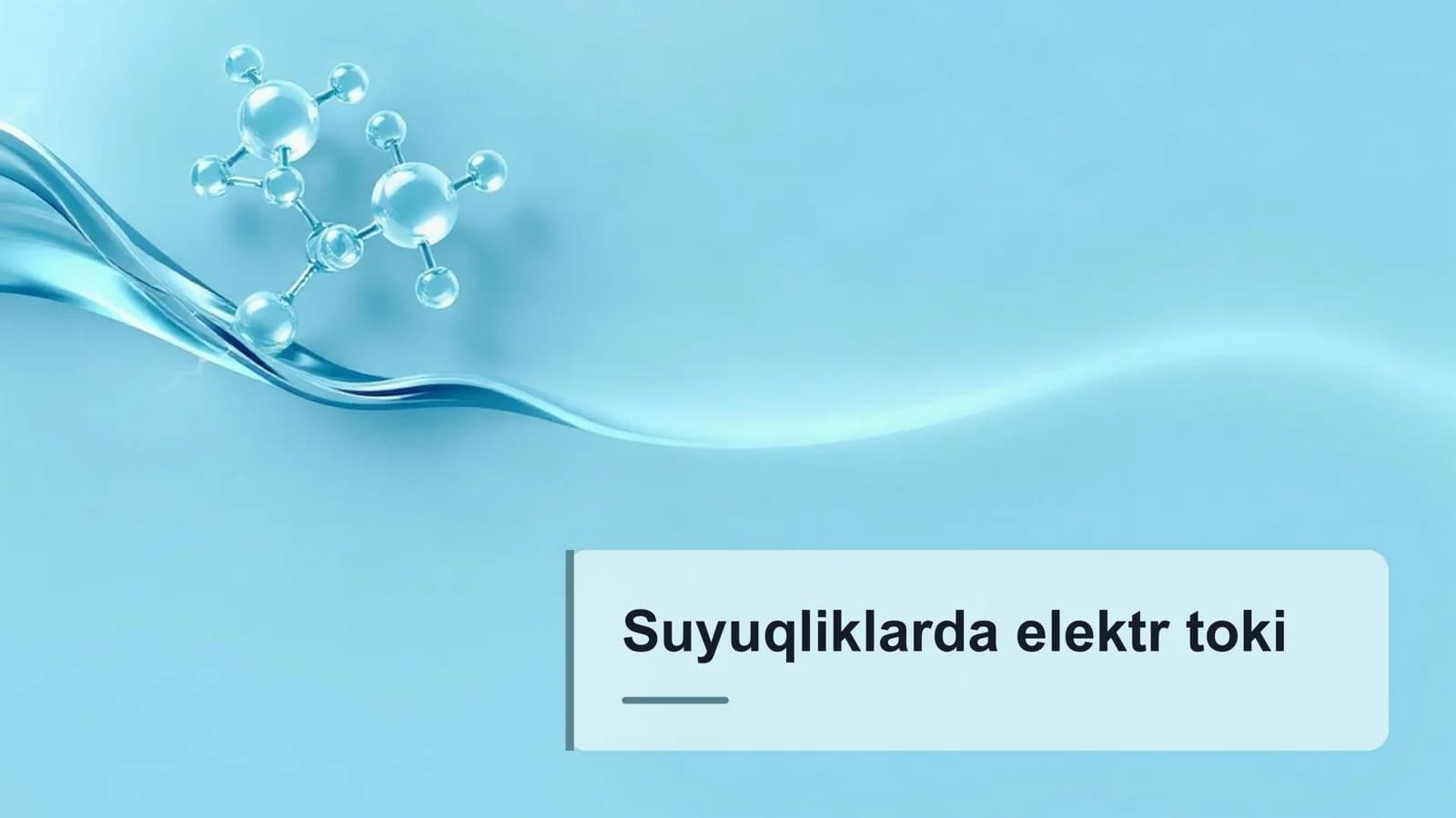 Suyuqliklarda elektr toki