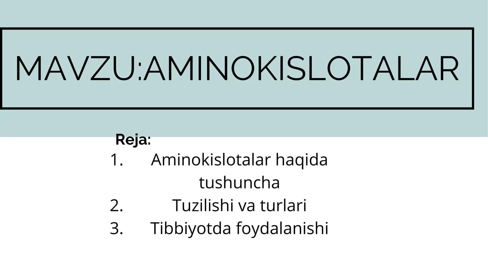 AMINOKISLOTALAR
