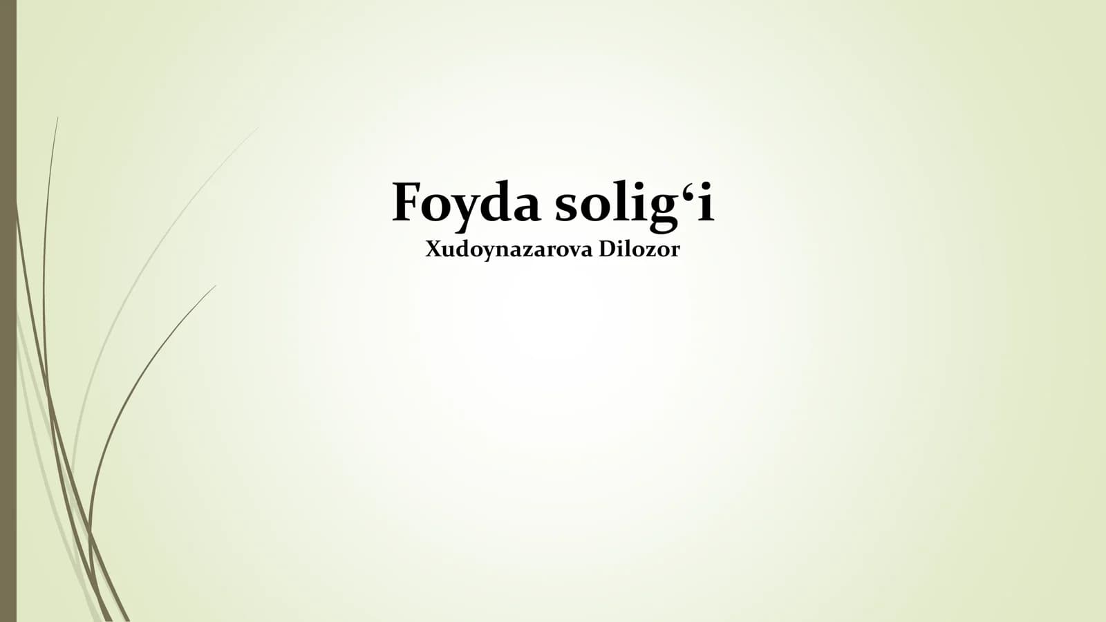 Daromad soligʻi