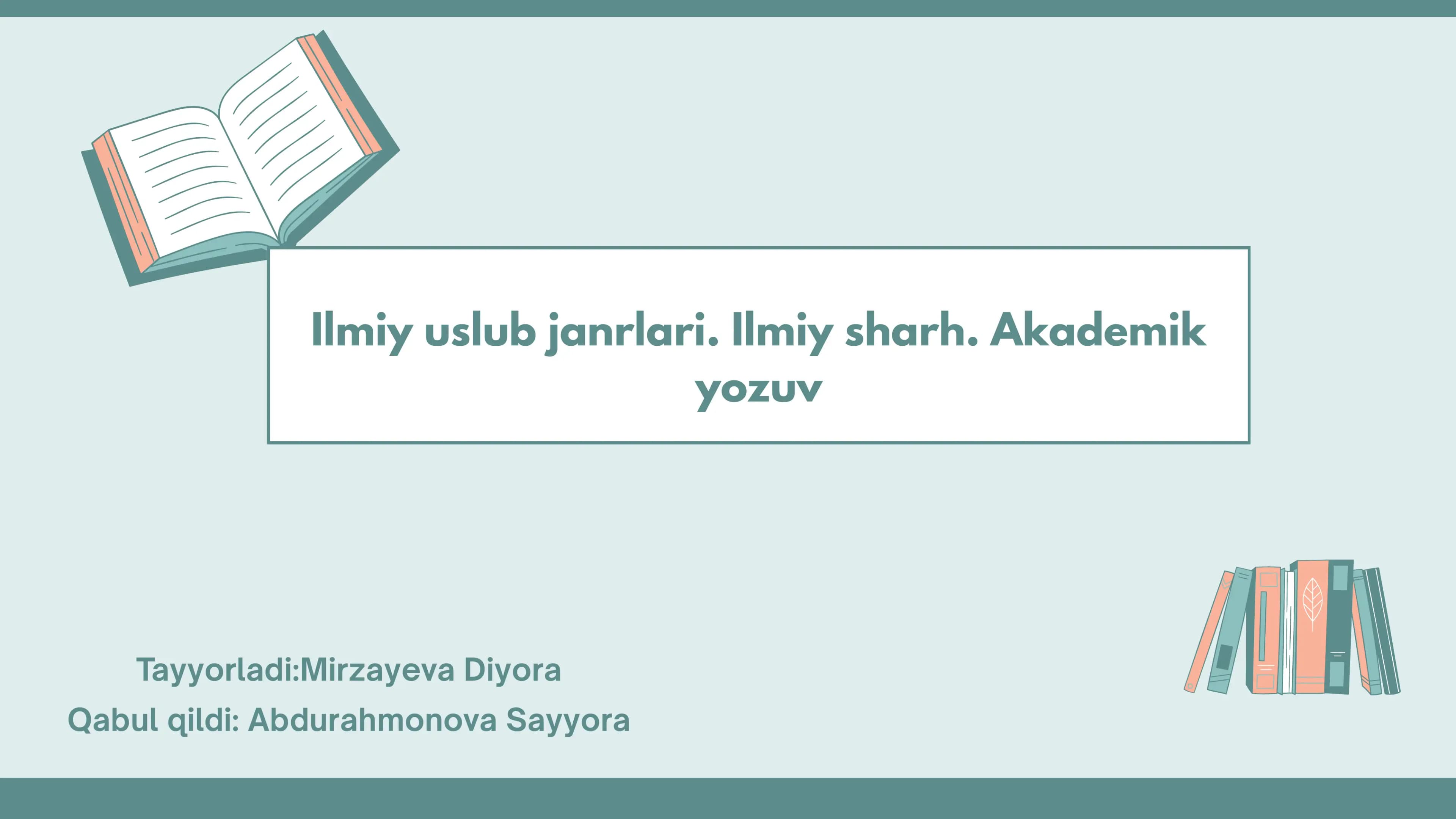 Ilmiy uslub janrlari