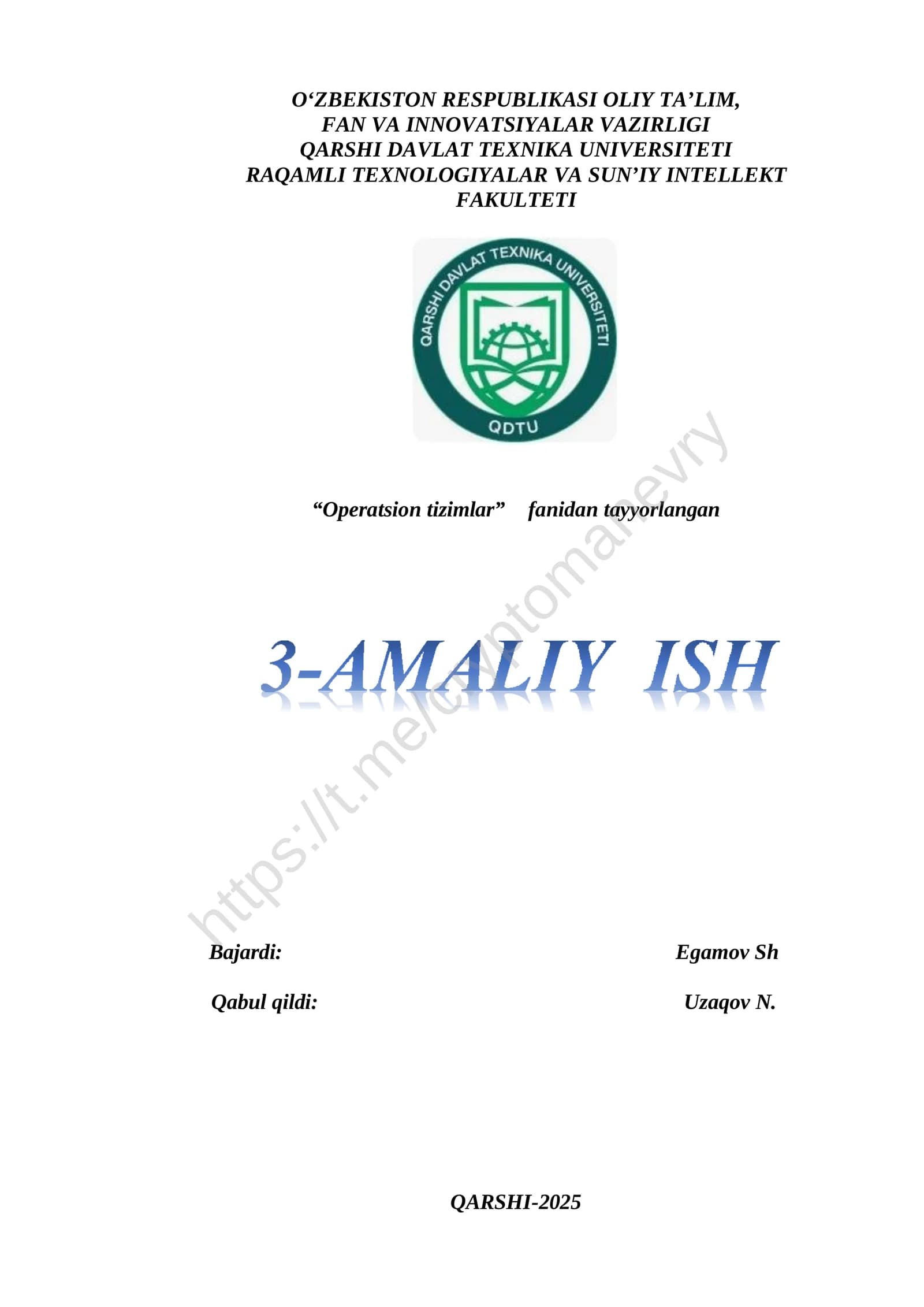 Bujruqlar qatori interpretatori va PowerShell muhitida amaliy mashg'ulotlar