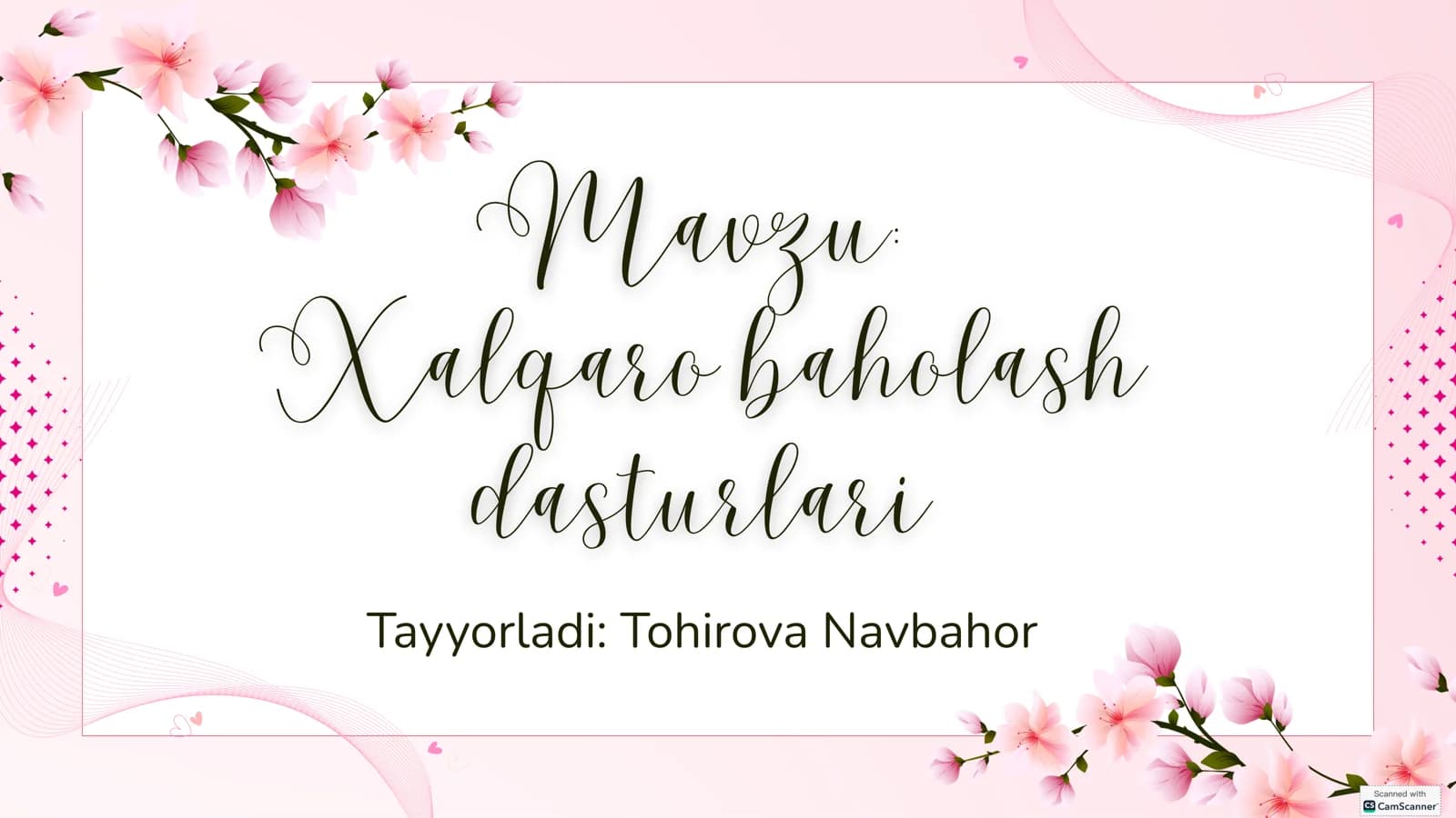 Xalqaro Baholash Dasturlari