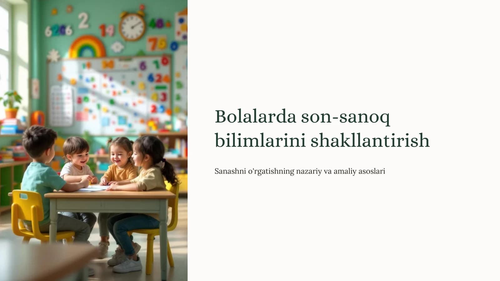 Bolalarda son-sanoq