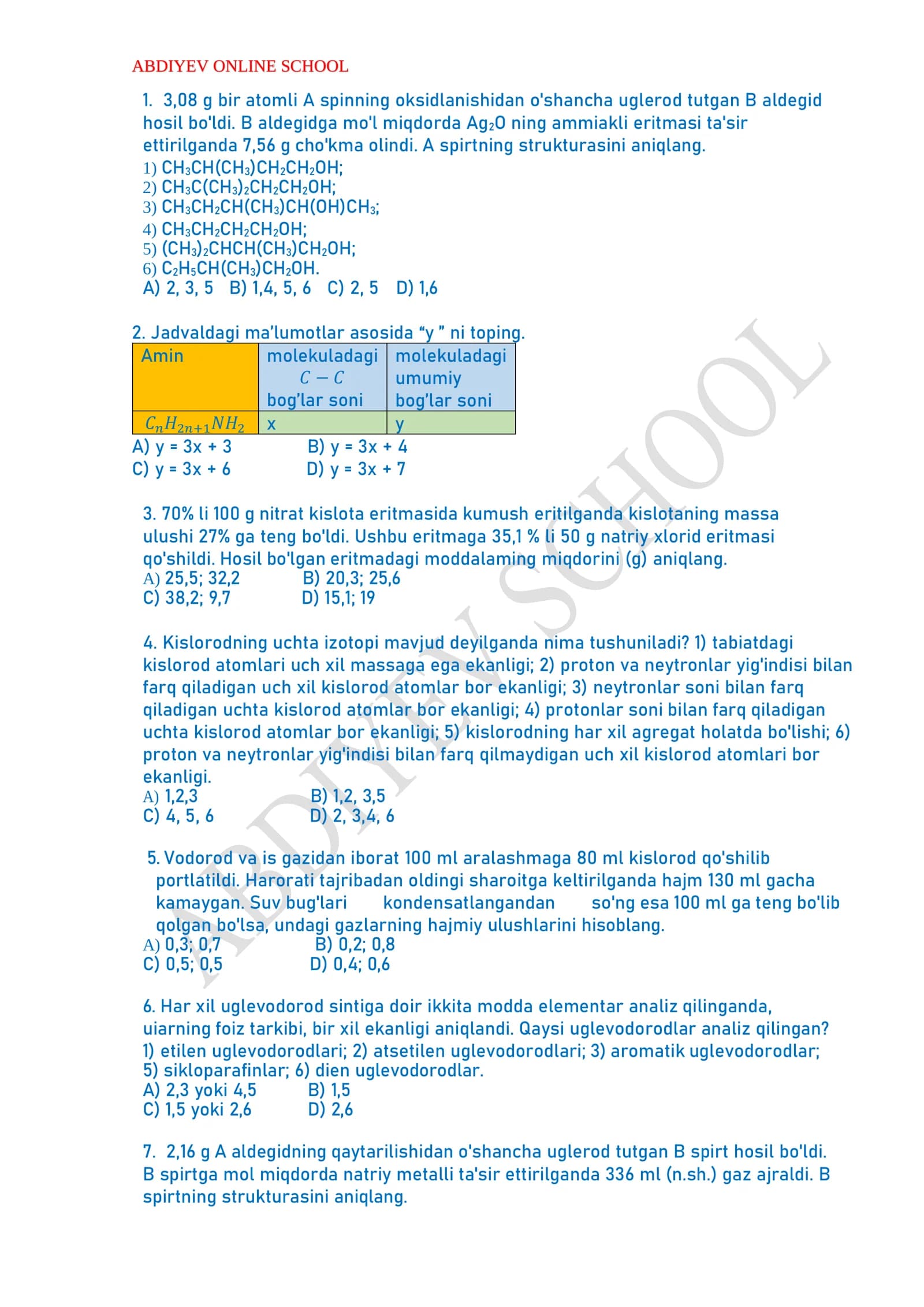 ABDIYEV ONLINE SCHOOL