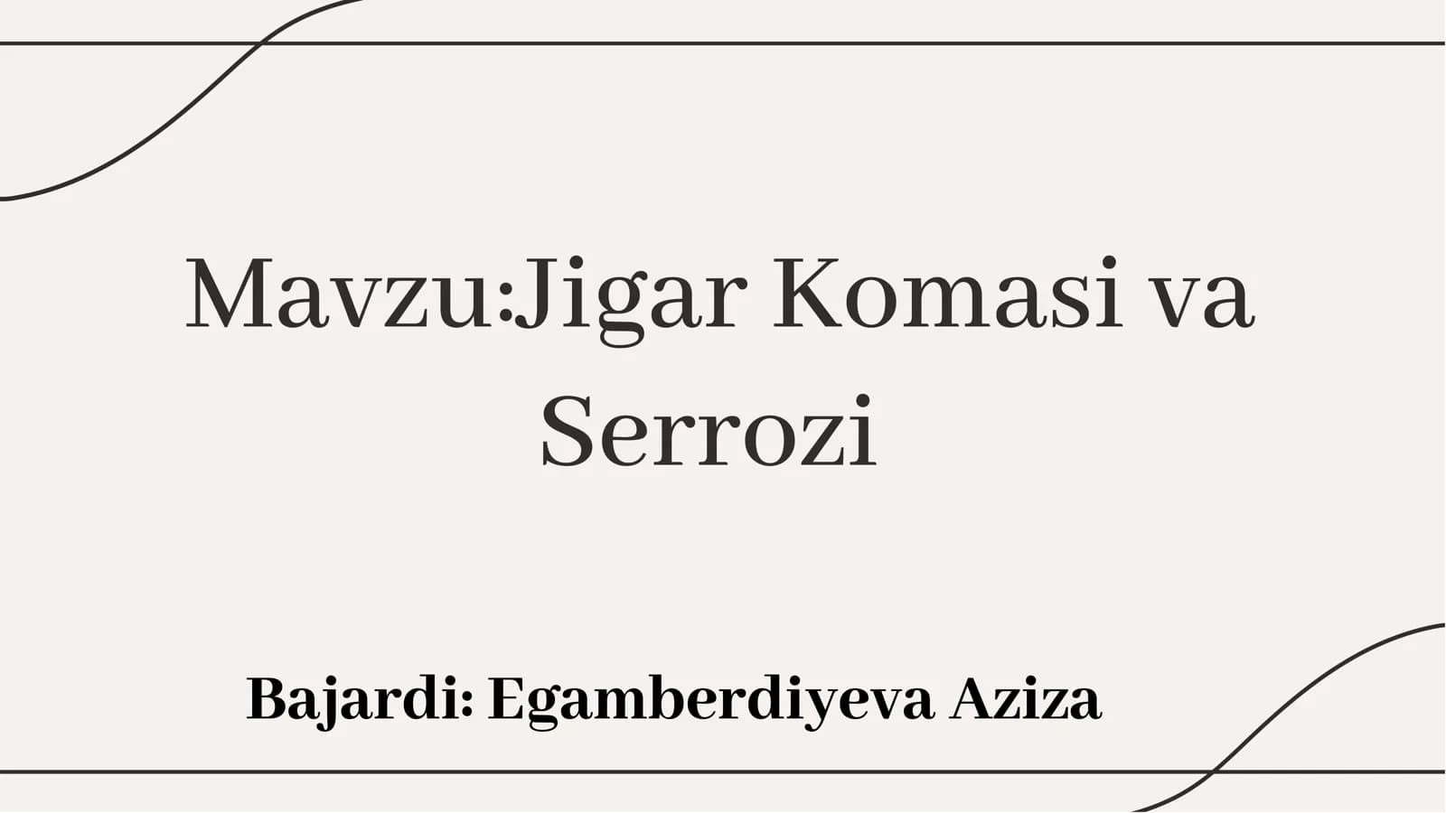 Jigar Komasi va Serrozi