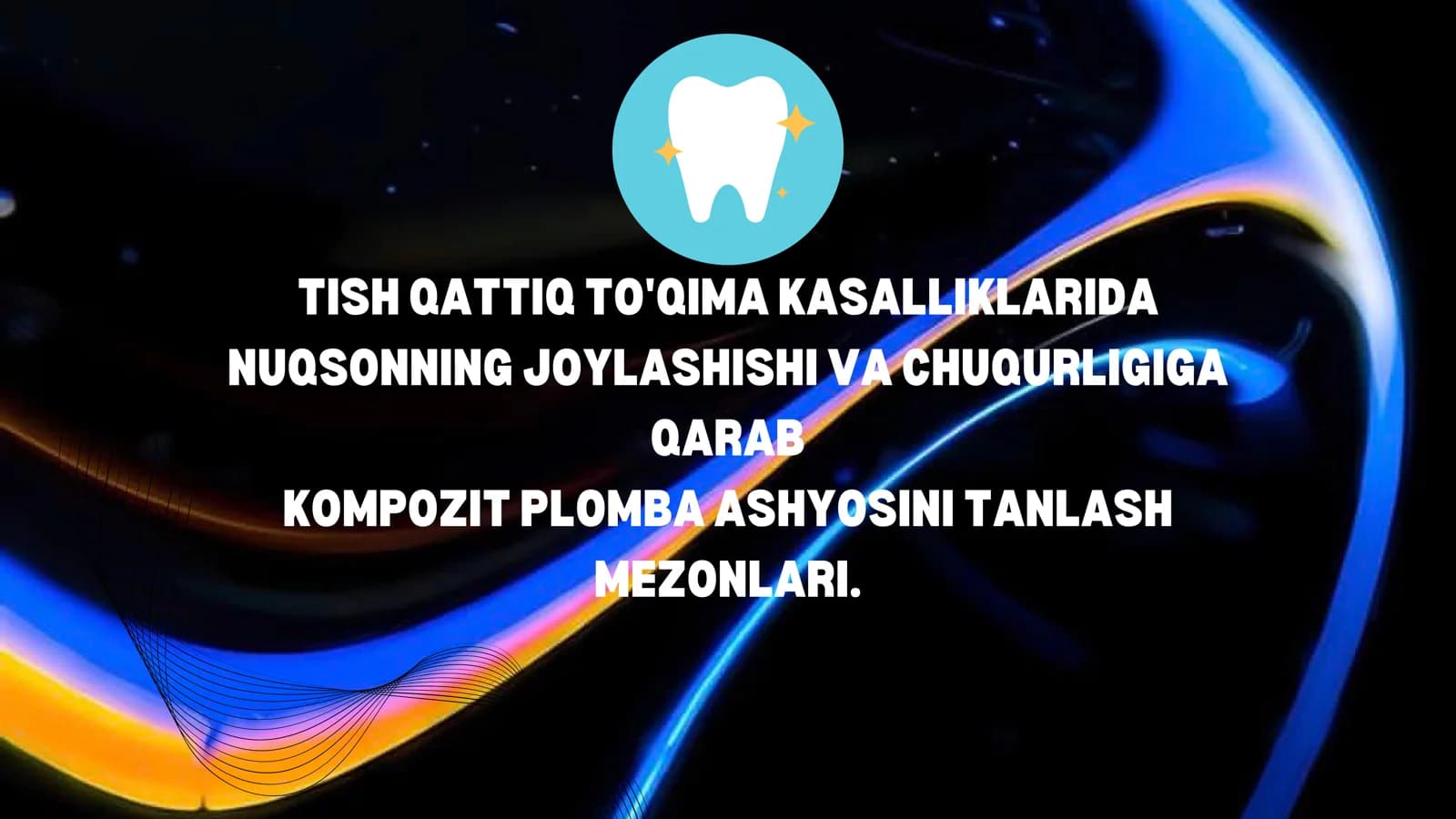 Emal va dentindagi patologik o'zgarishlar