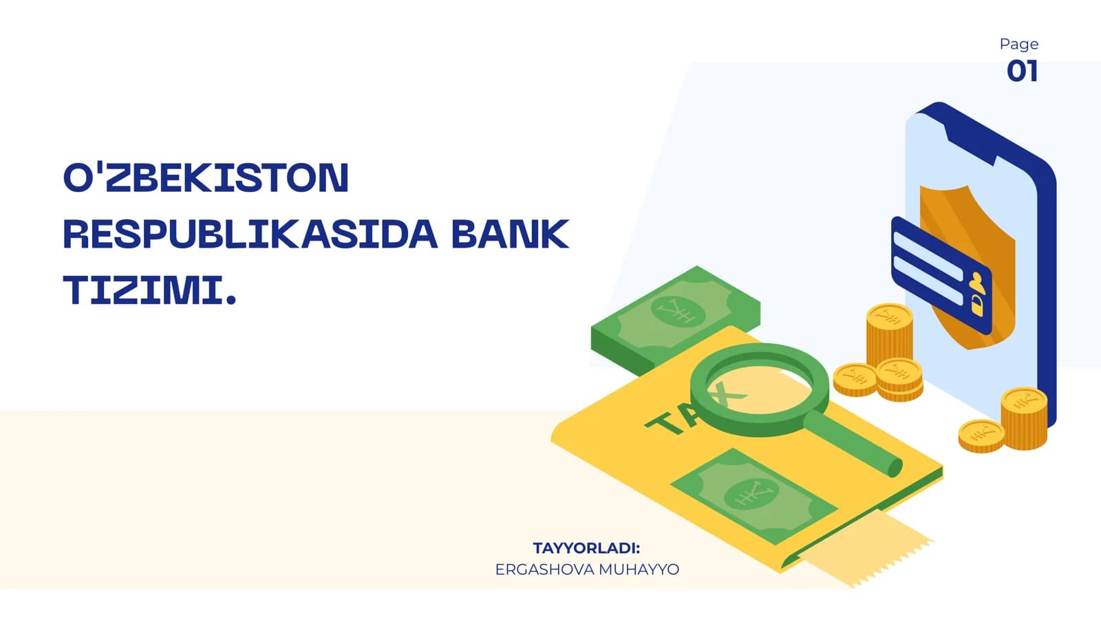 OʻZBEKISTON RESPUBLIKASIDA BANK TIZIMI