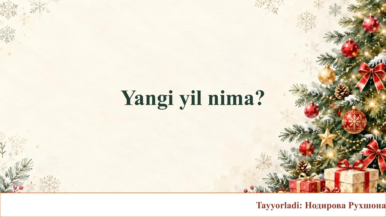 Yangi yil nima?