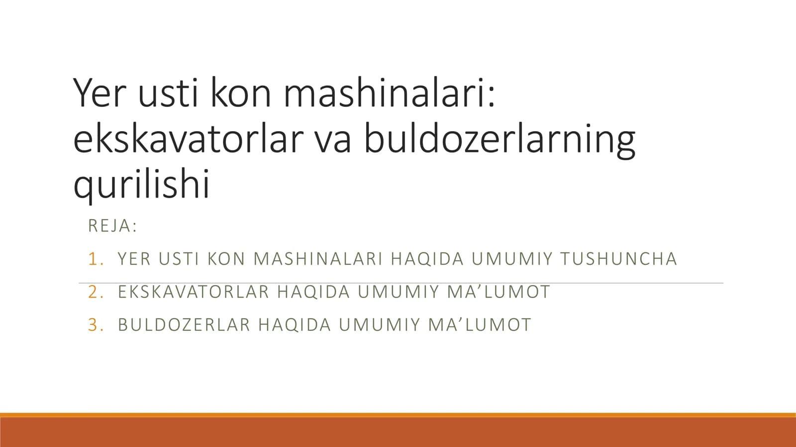 Yer usti kon mashinalari