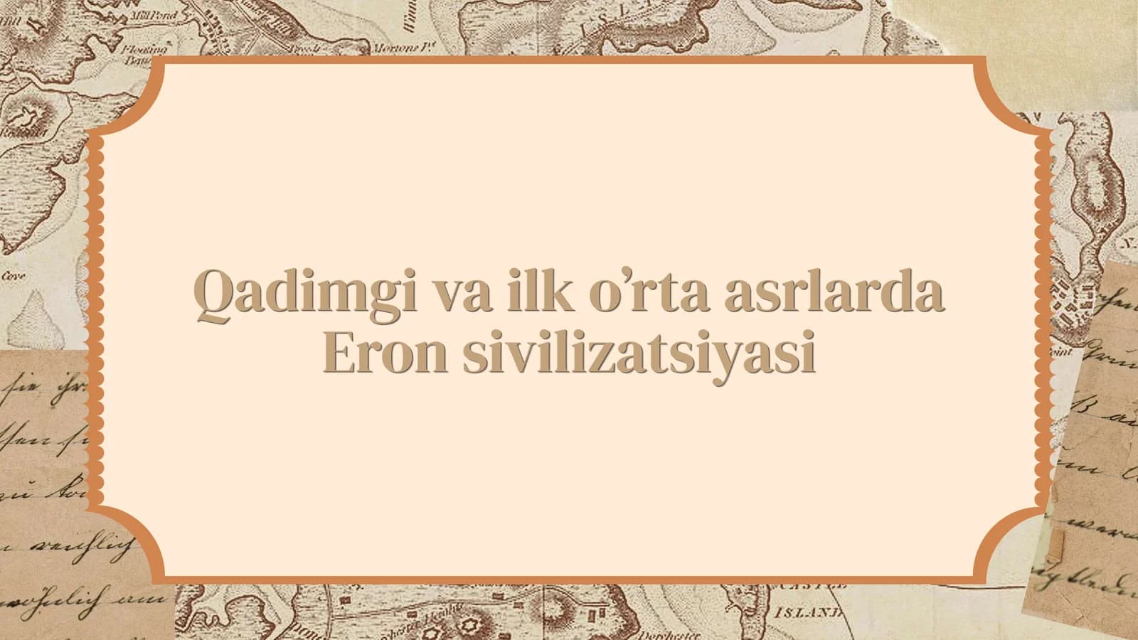 Qadimgi va ilk o’rta asrlarda