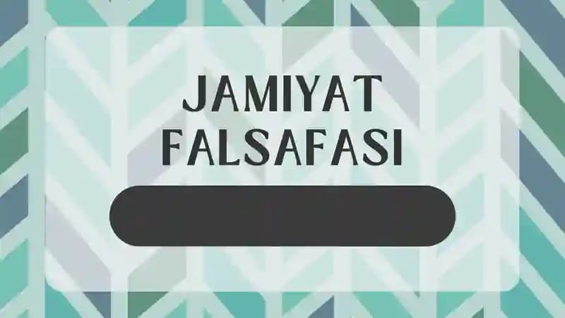 Jamiyat falsafasi