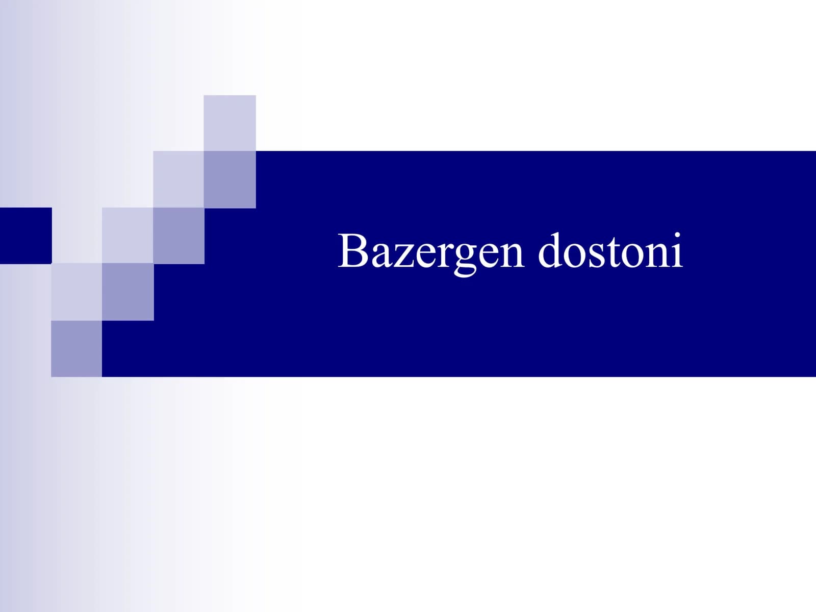 Bazergen dostoni variantlari