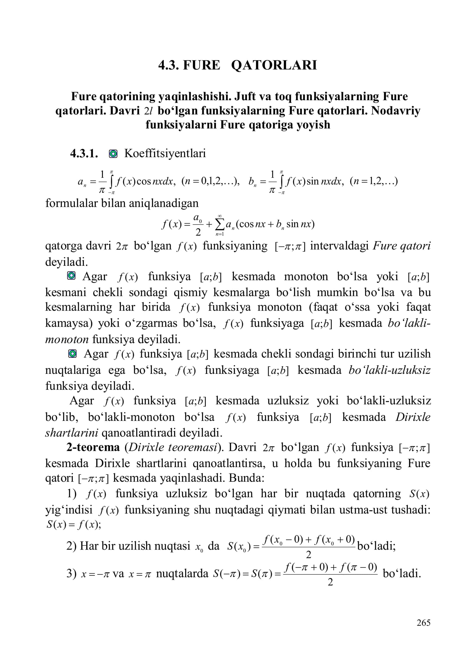 FURE QATORLARI