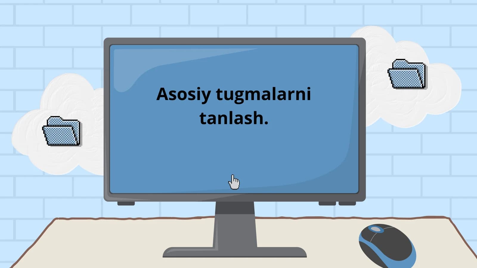 asosiy tugmalarni tanlasg