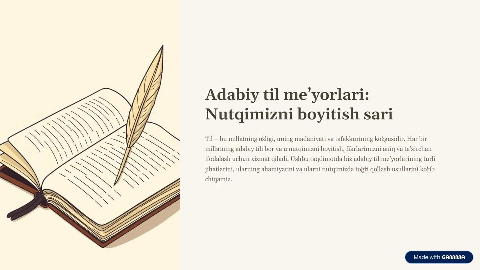 Adabiy til me'yorlari