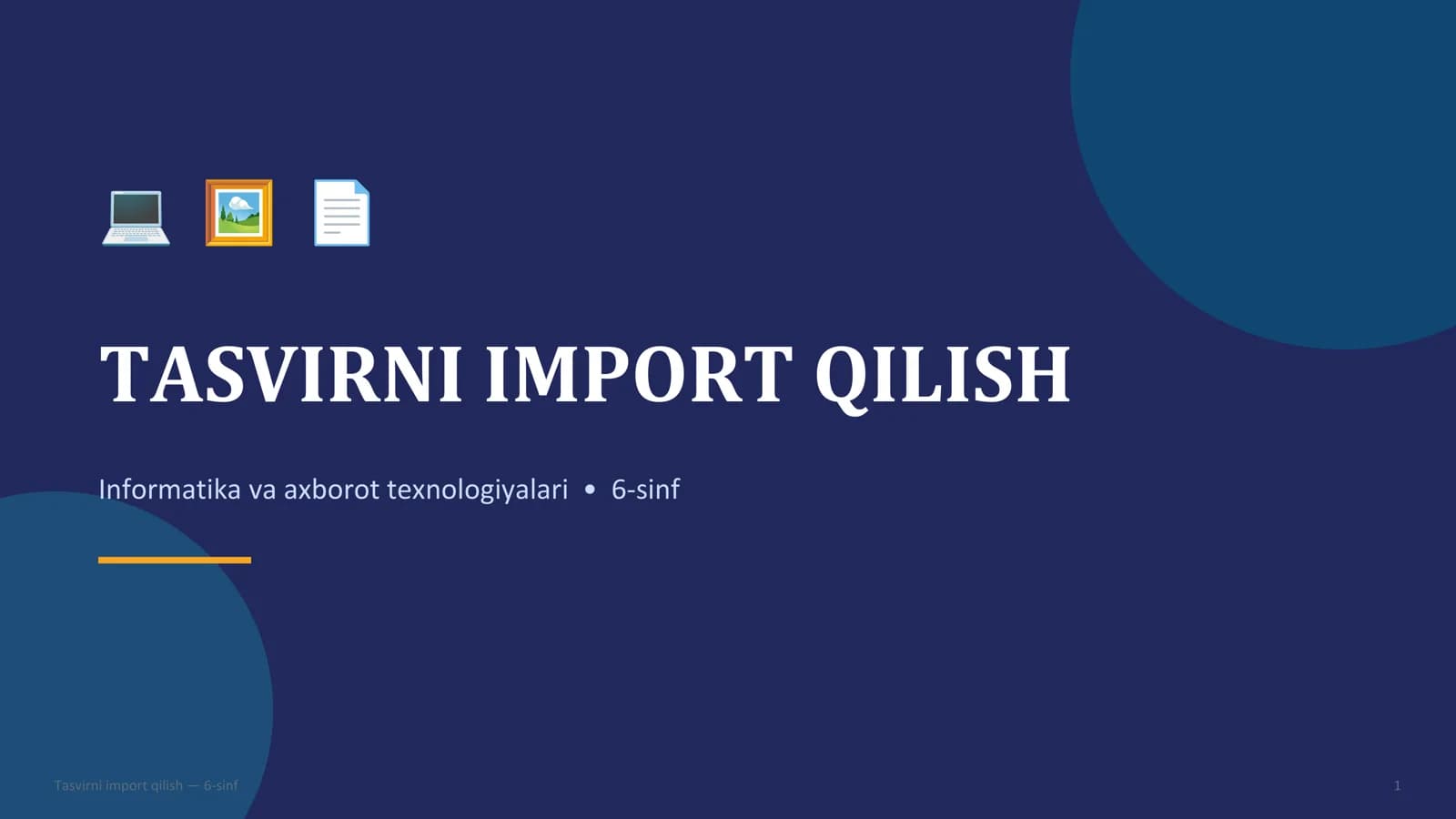 TASVIRNI IMPORT QILISH