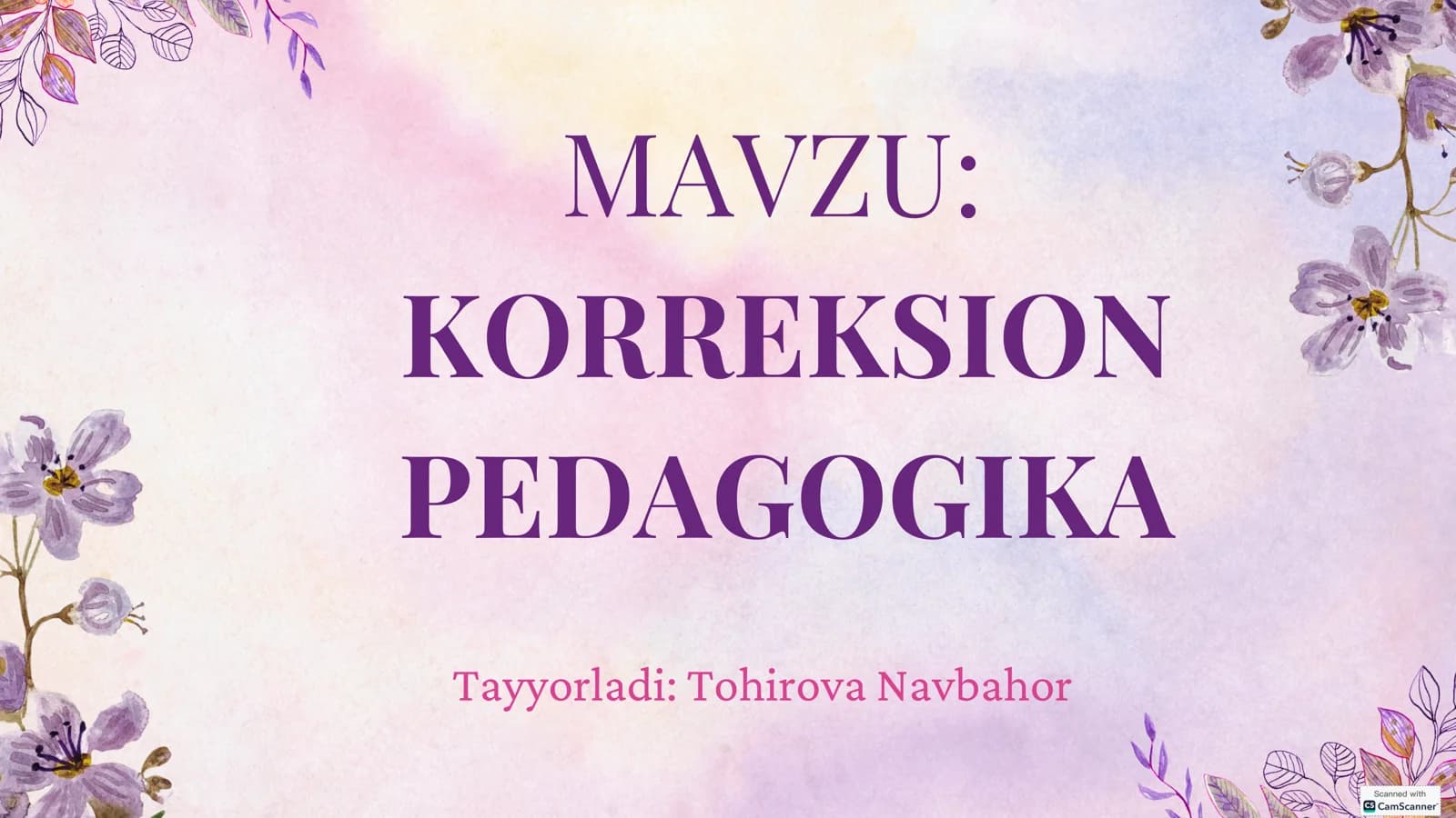 KORREKSION PEDAGOGIKA