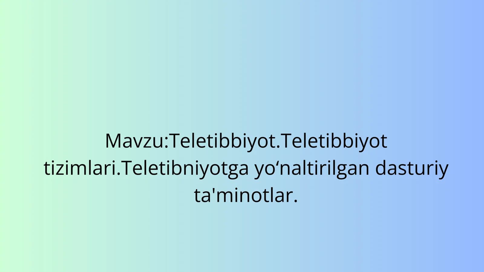Teletibbiyot