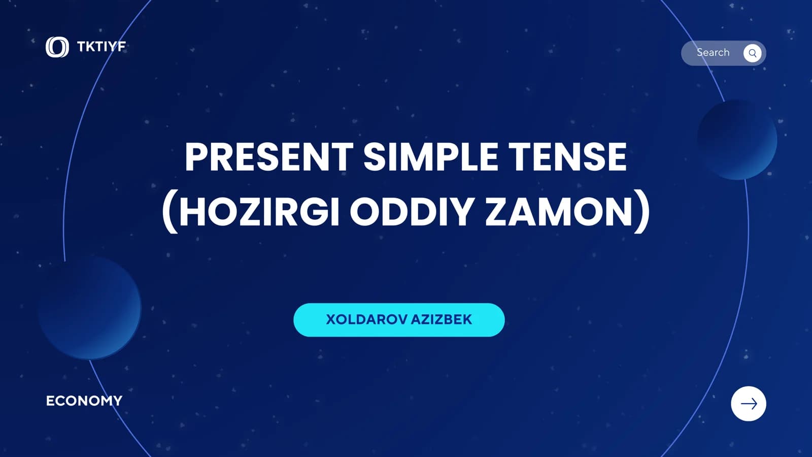 Present simple tense