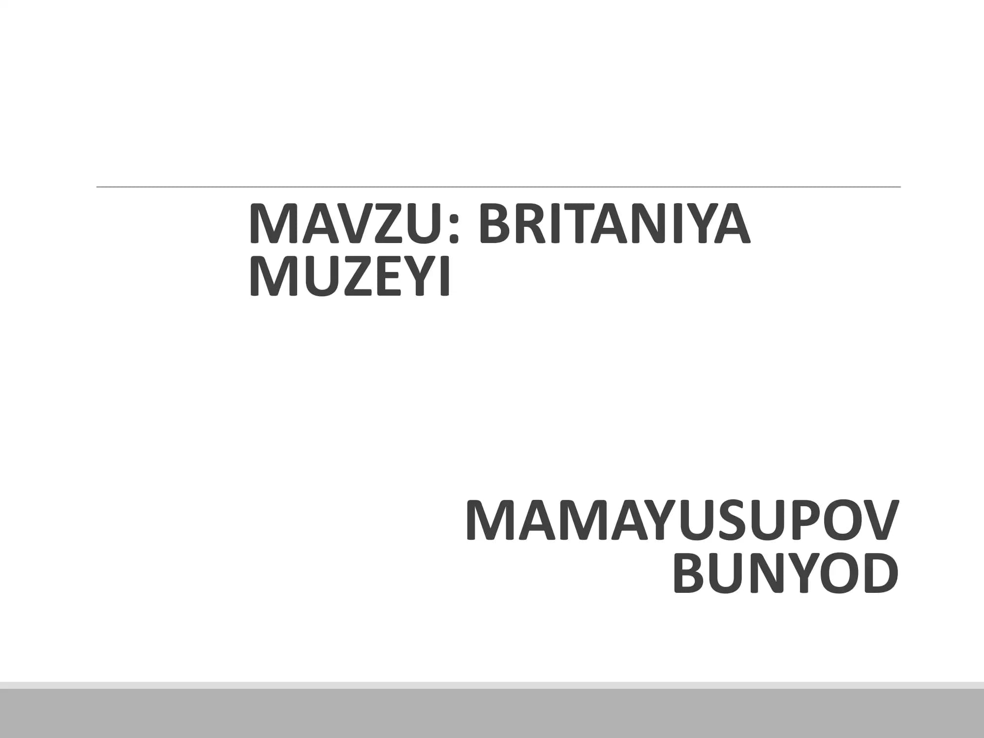 Britaniya Milliy muzeyi