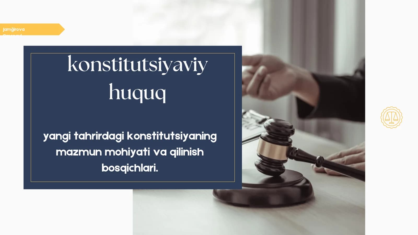 Yangi tahrirdagi Konstitutsiya
