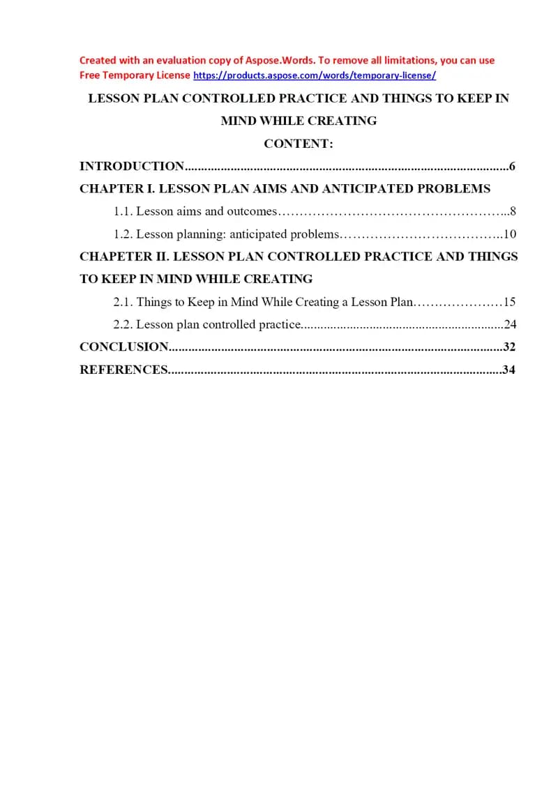 LESSON PLAN CONTROLLED PRACTICE AND THINGS TO KEEP IN MIND WHILE CREATING