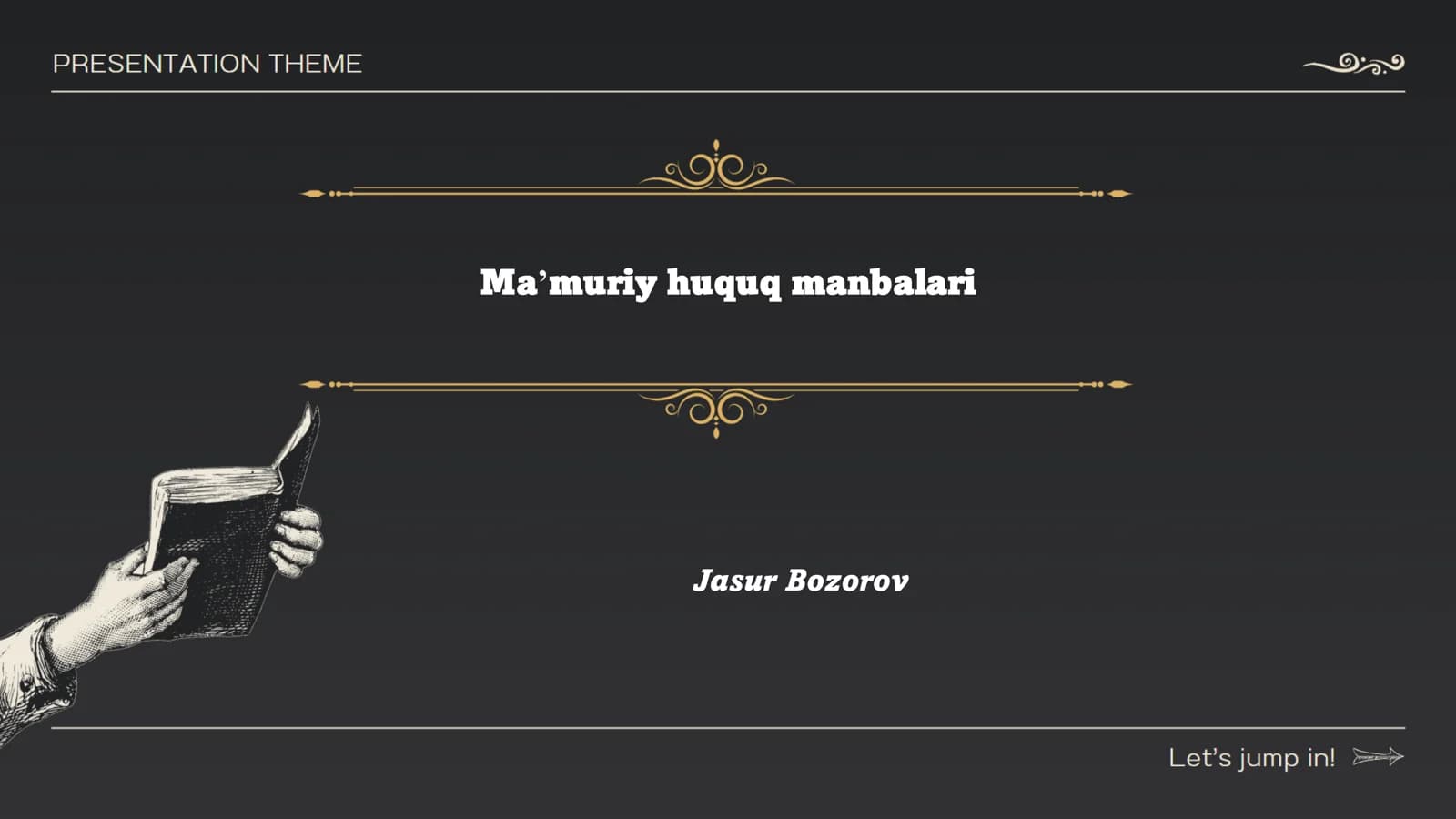 Ma'muriy huquq manbalari