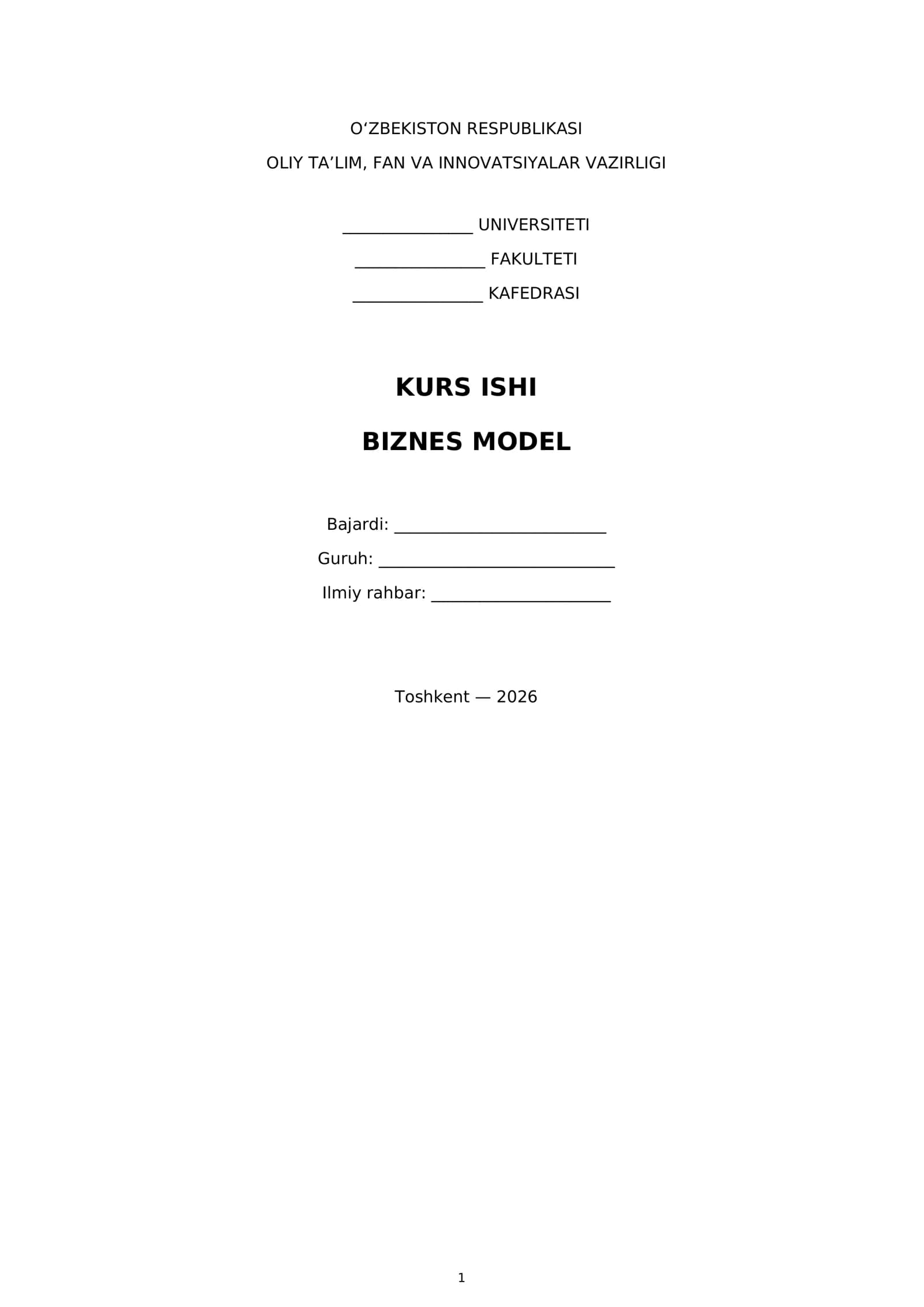Biznes Model