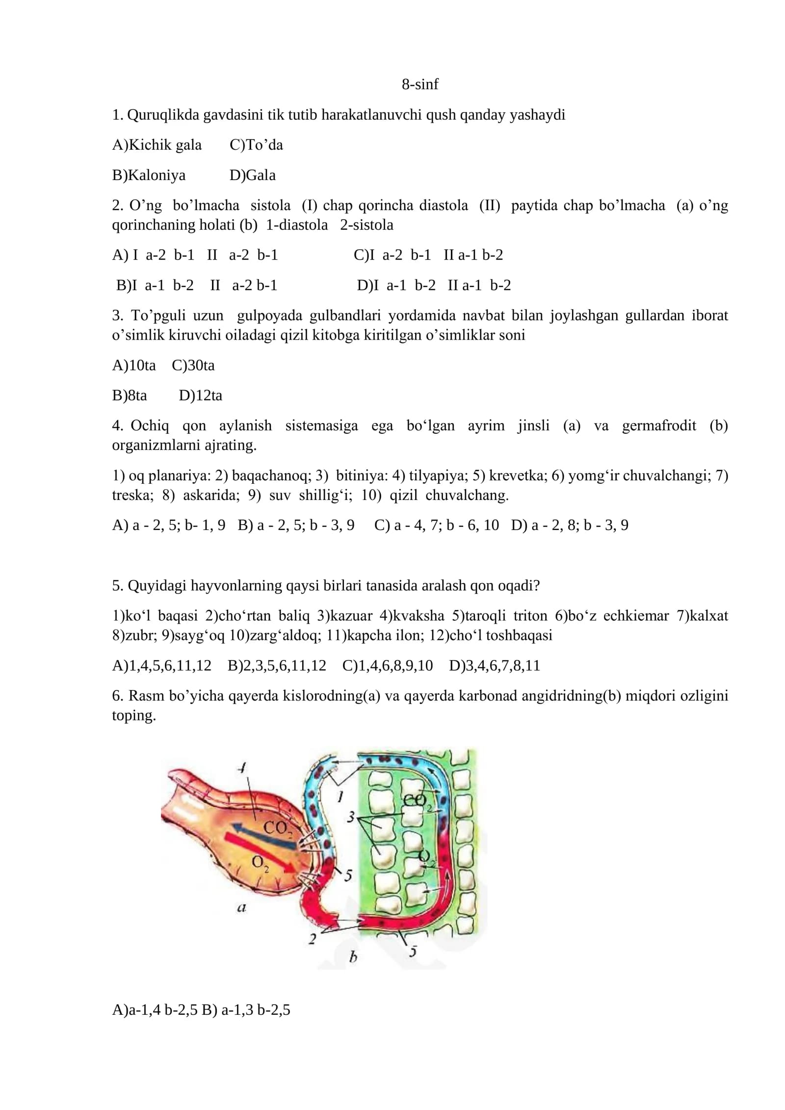8-sinf biologiya