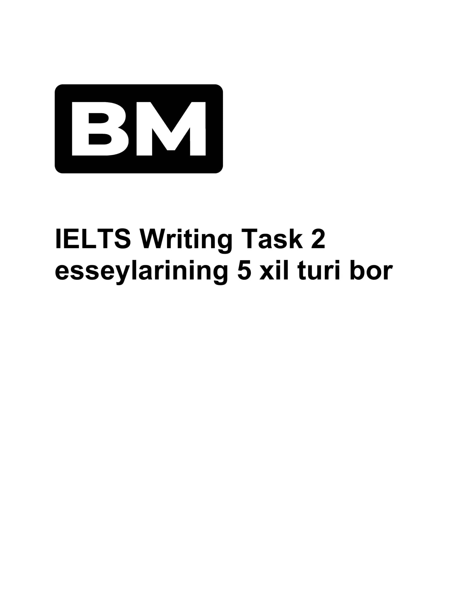 IELTS Writing Task 2