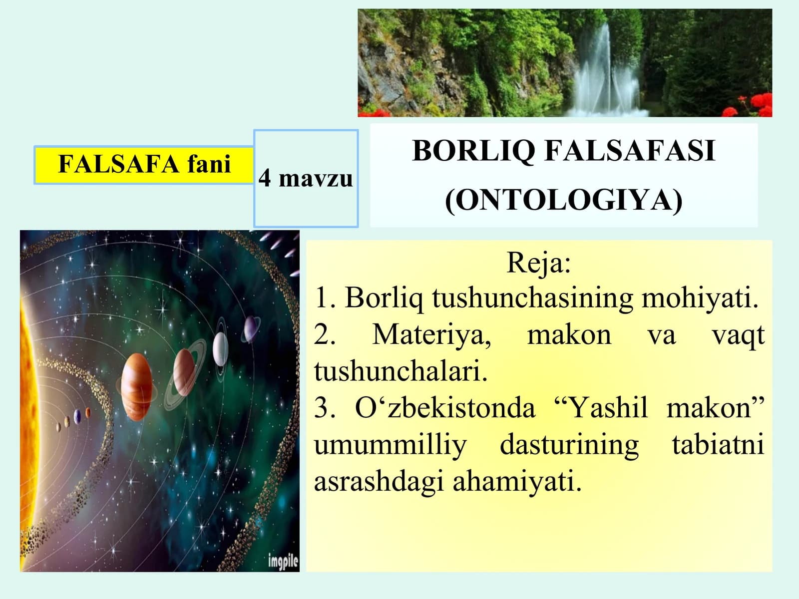 BORLIQ FALSAFASI