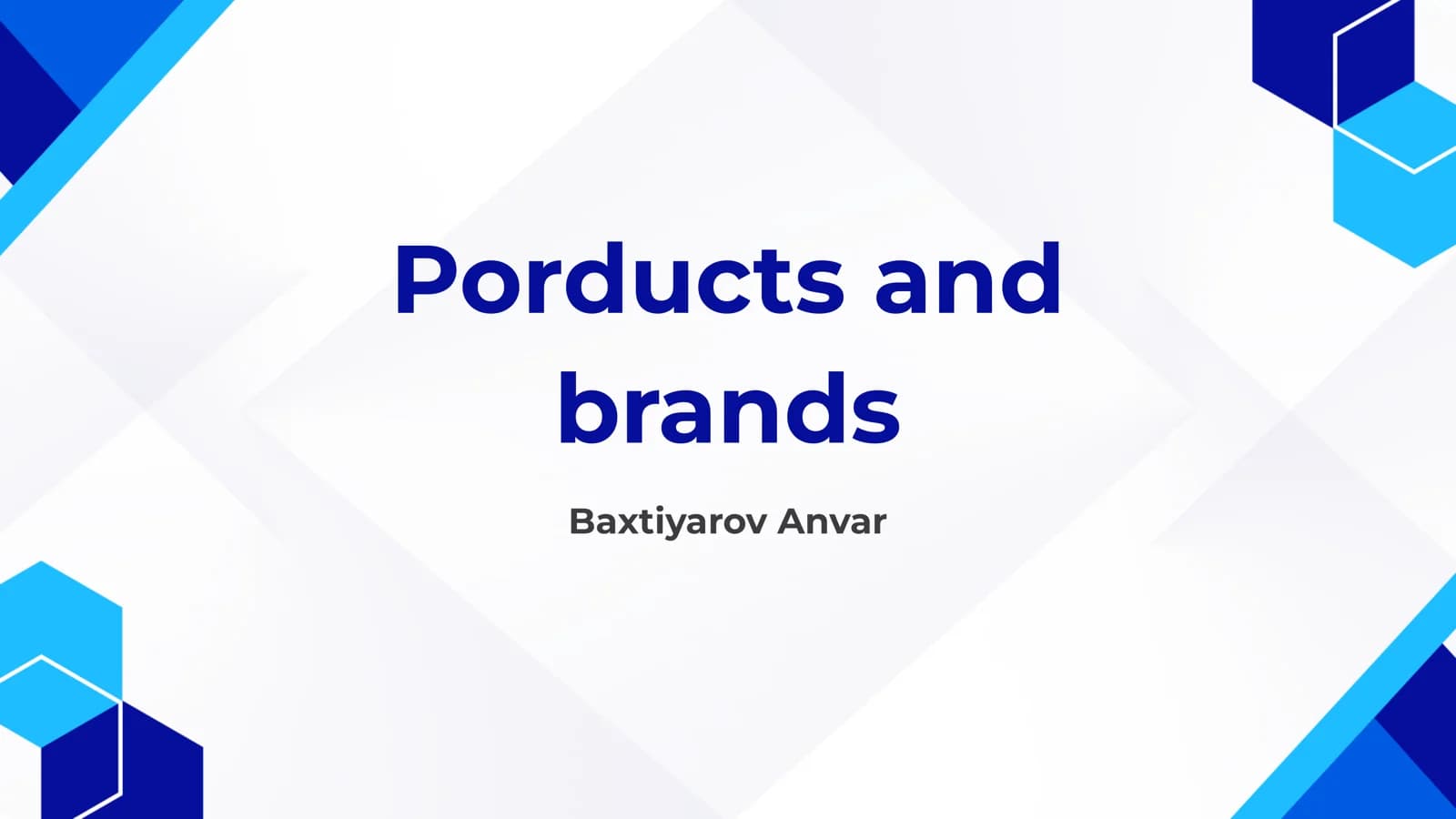 Products and Brands