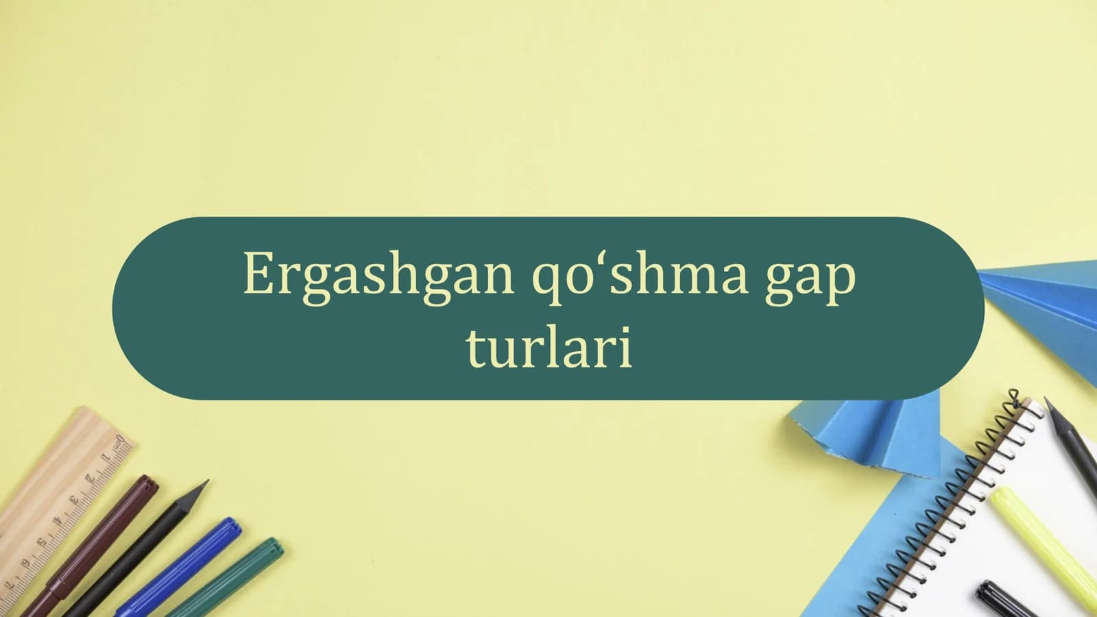 Ergashgan qo‘shma gap