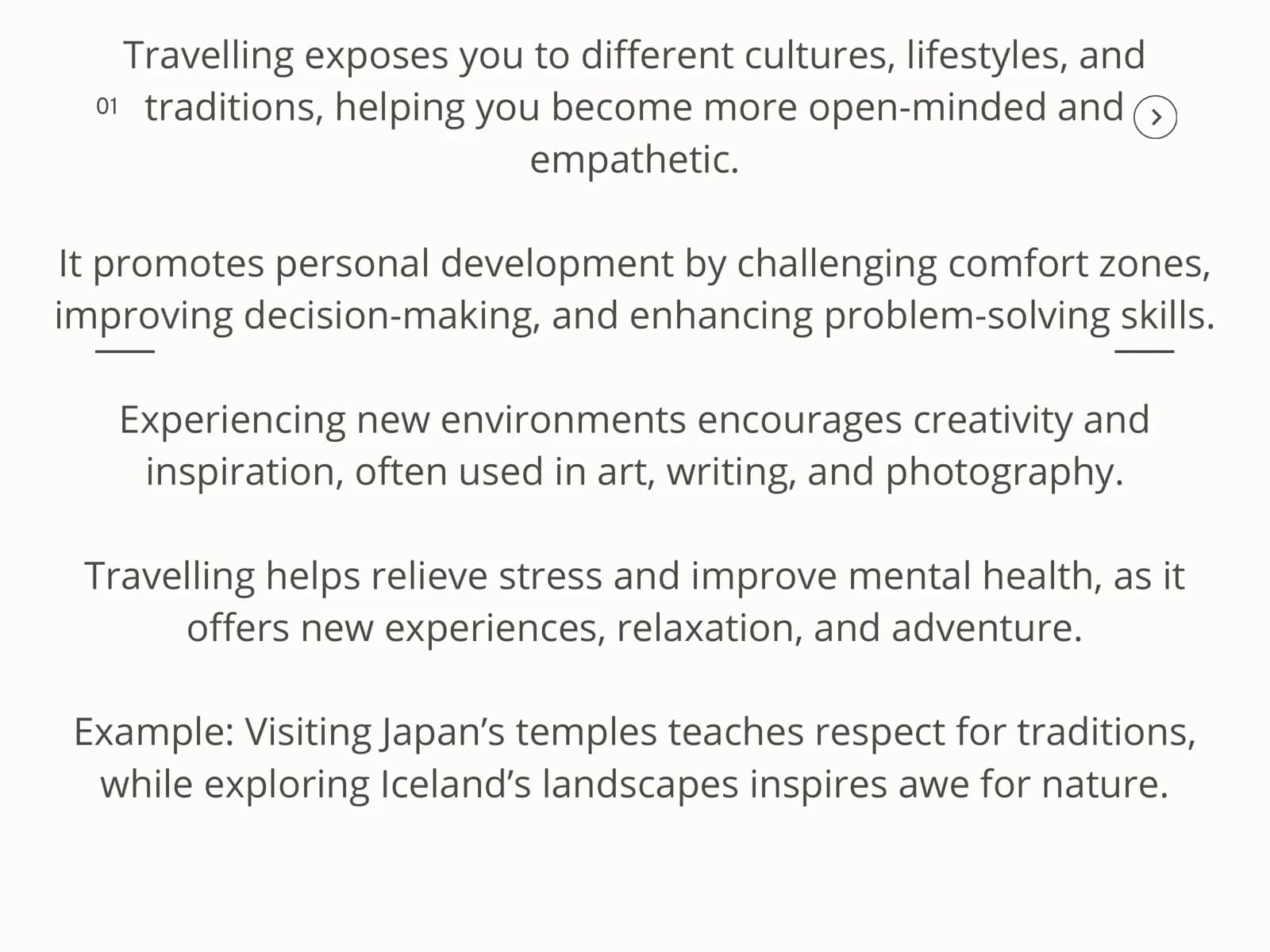 Travelling Around the World