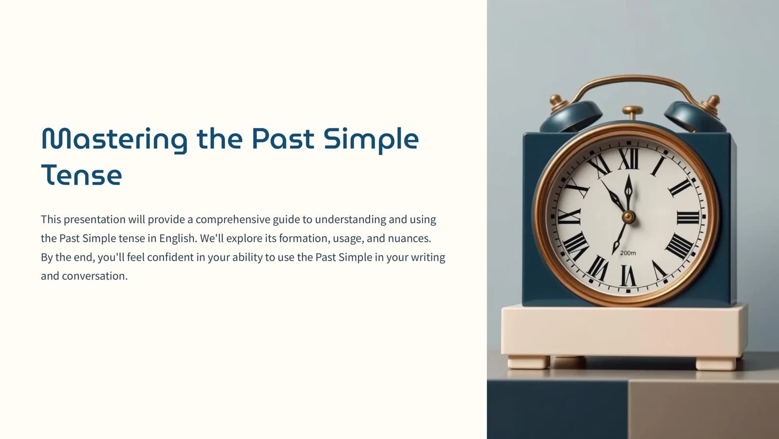 Mastering the Past Simple Tense
