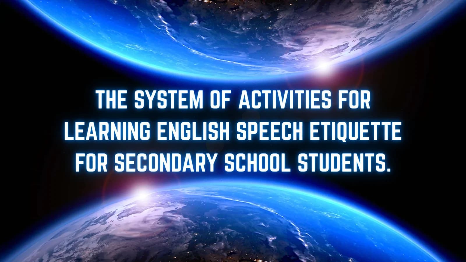 English Speech Etiquette Learning