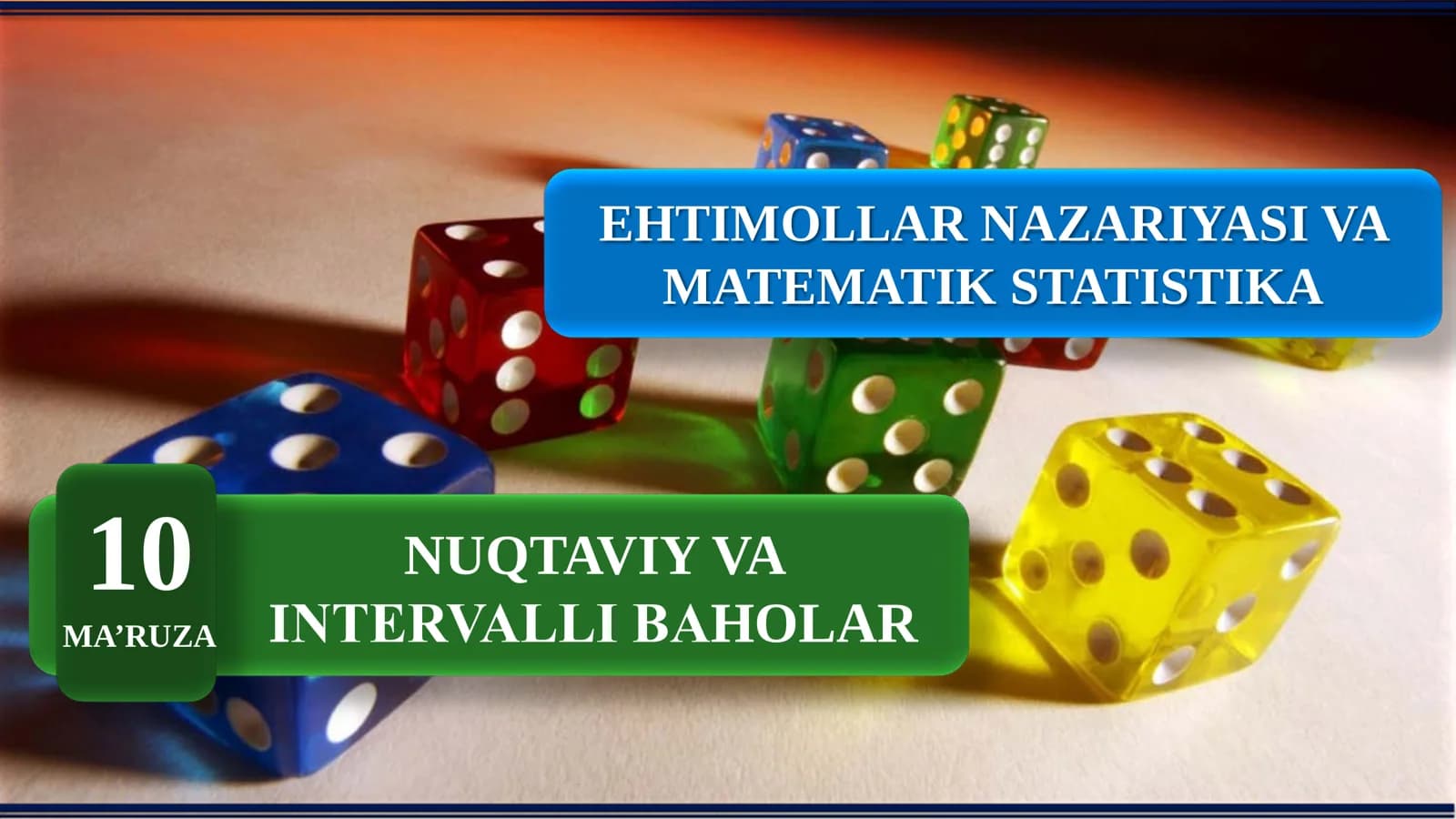 Nuqtaviy va intervalli baholar