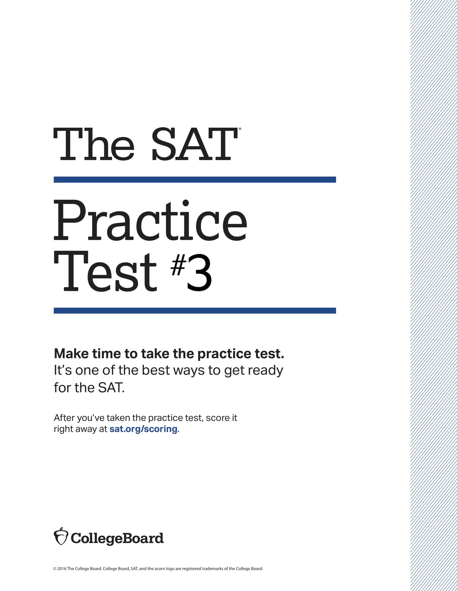 🚀📘 THE SAT PRACTICE TEST #3 📘🚀 ⚡ OFFICIAL SAT PREPARATION PDF ⚡  ━━━━━━━━━━━━━━━━━━