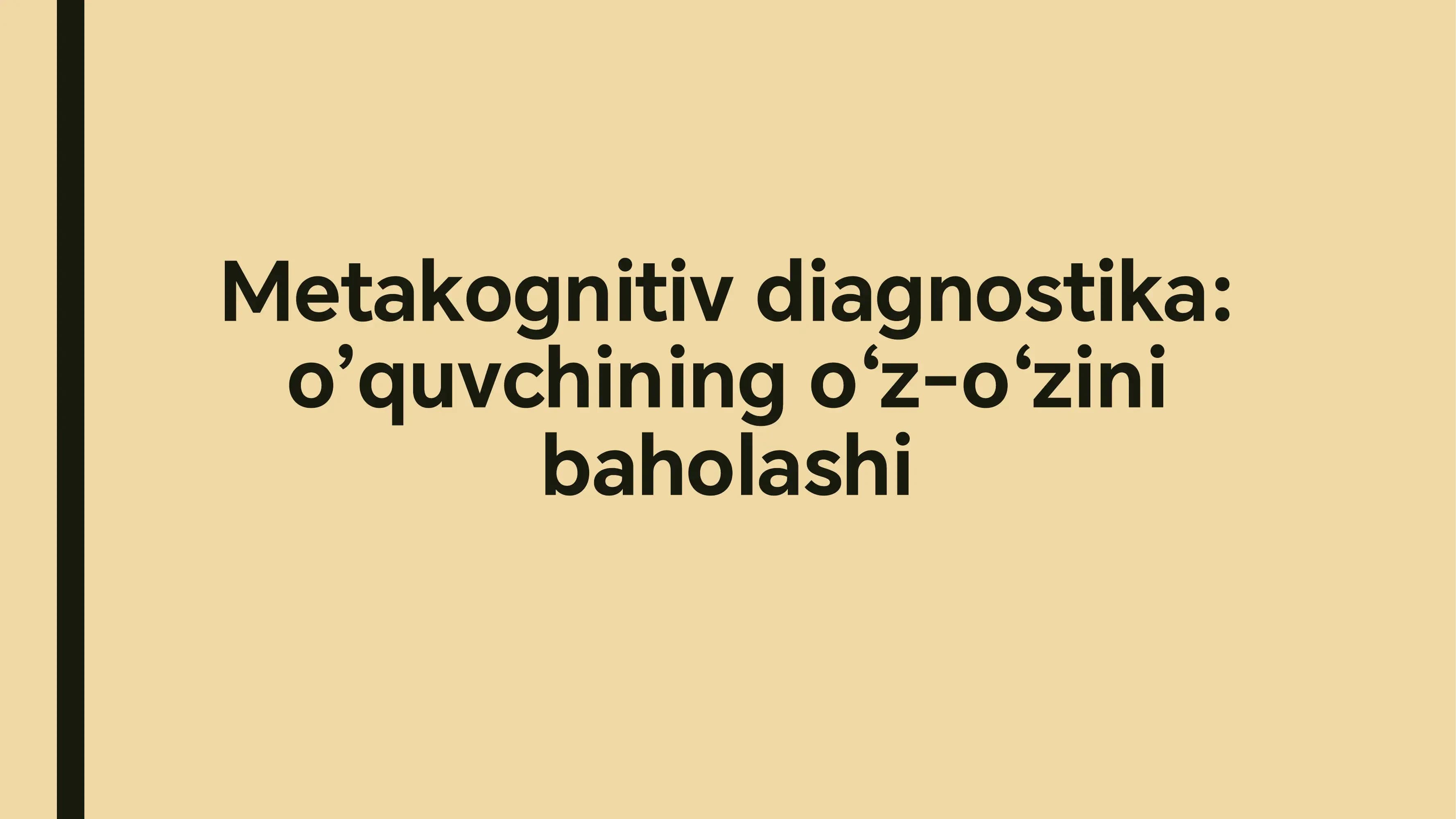 Metakognitiv diagnostika