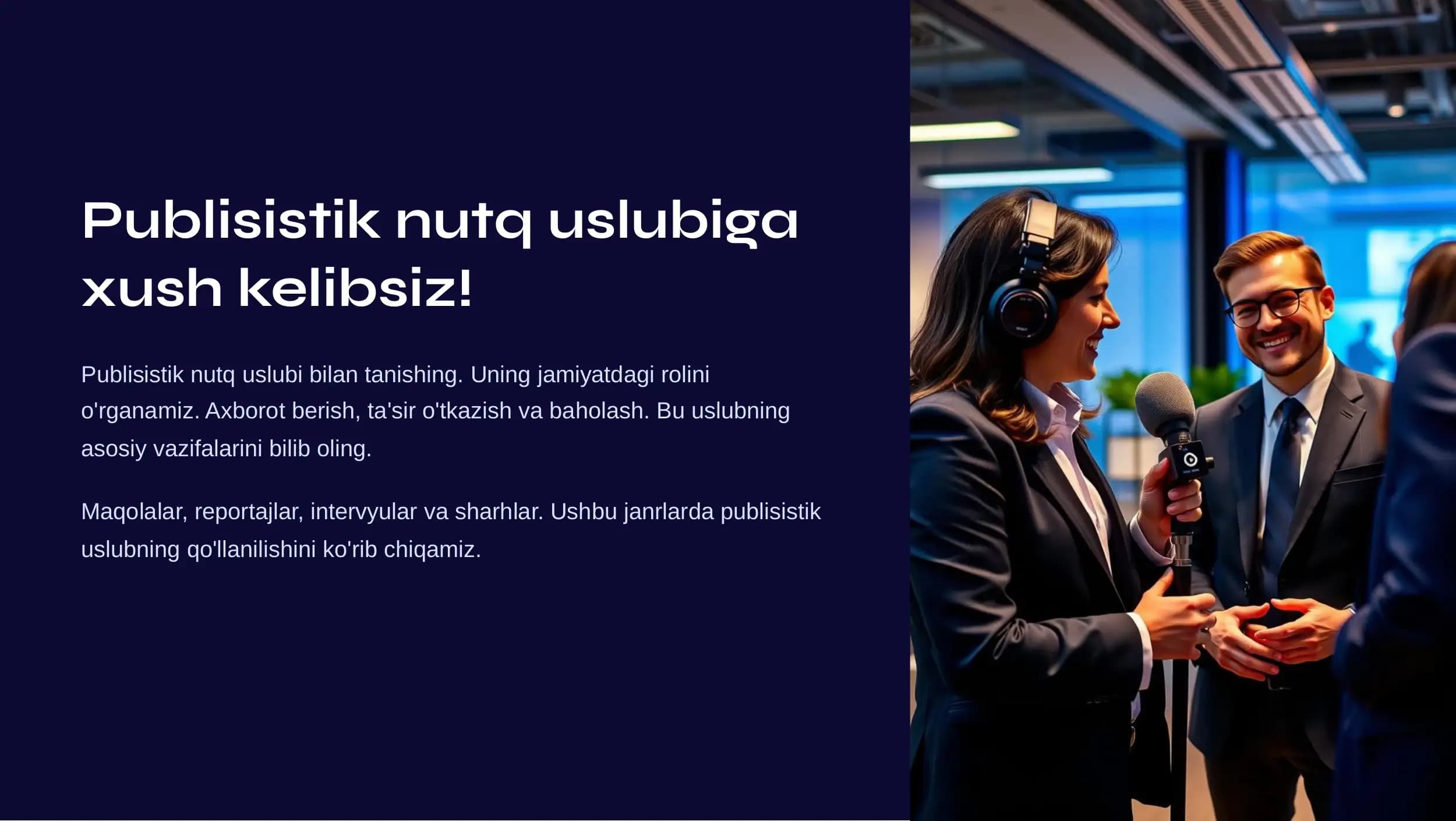 Publisistik nutq uslubi