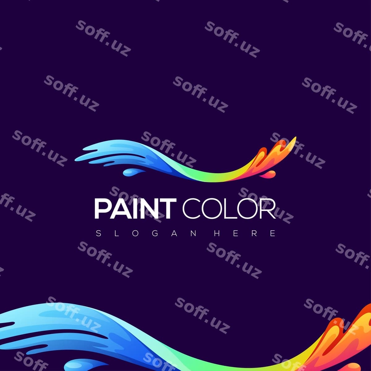 Rangli logotip | Paint color logo