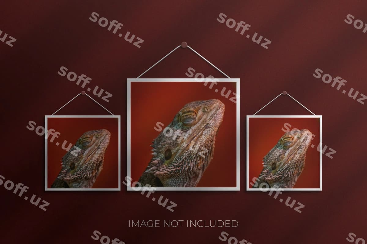 Qog'oz ramka foto namuna premium psd | Paper frame photo mockup premium psd