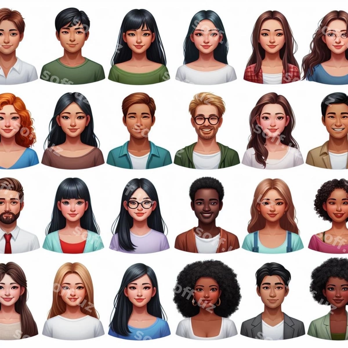 Odamlar avatar to'plami | People avatar collection