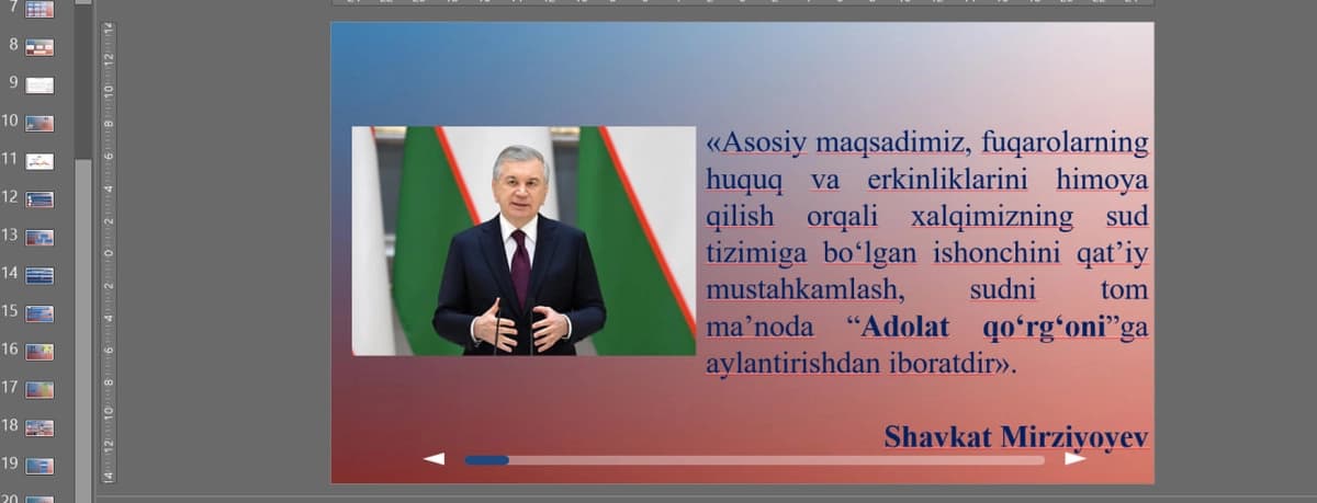 Sud tizimini rivojlantirish va takomillashtirish va O'zbekiston sud tizimi
