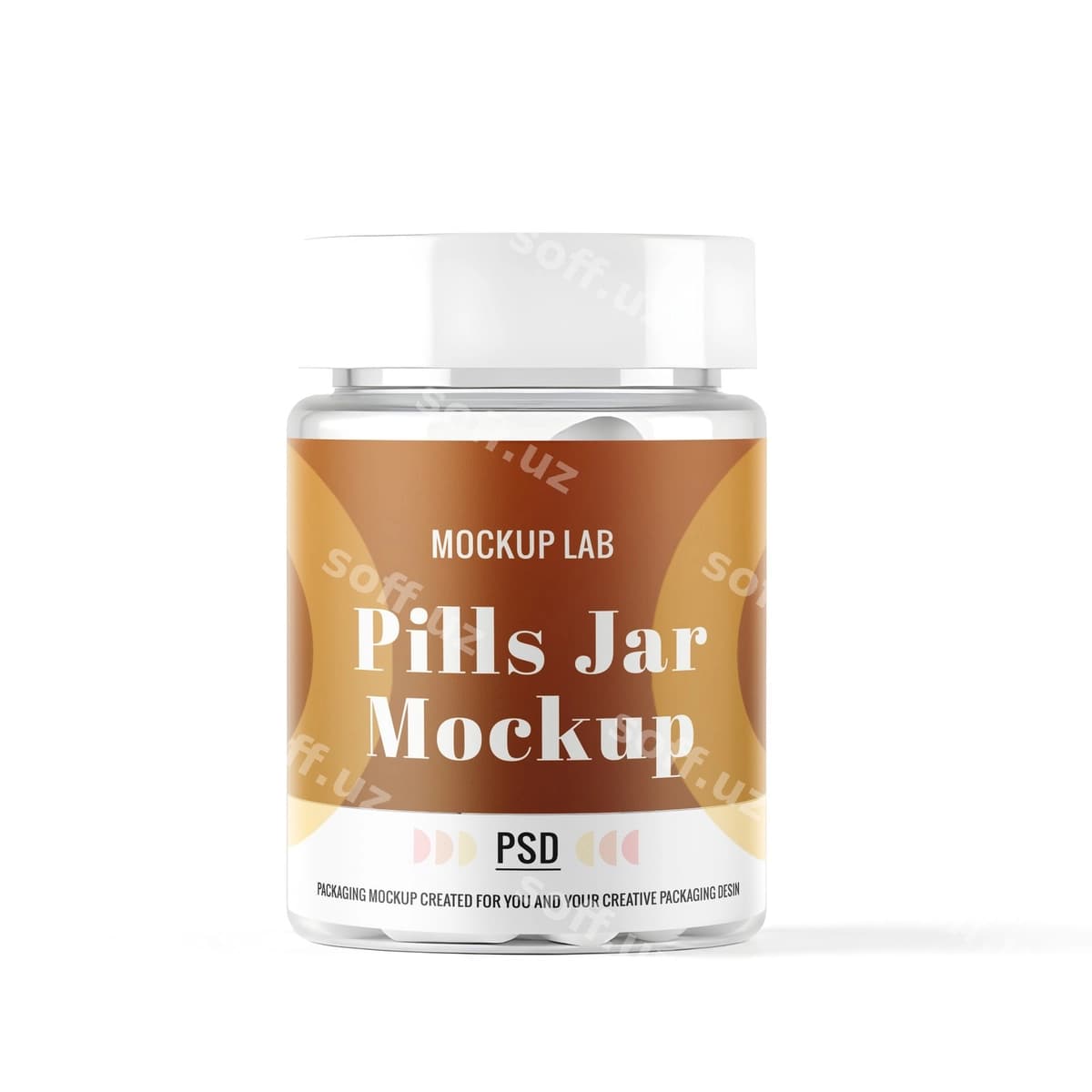 Tabletka banka mockup | Pills jar mockup
