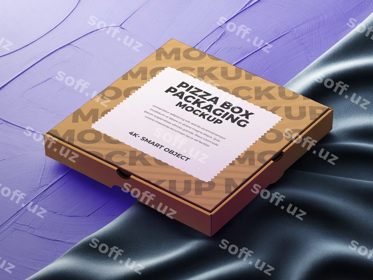 Pizza qutisi namunasi | Pizza box mockup