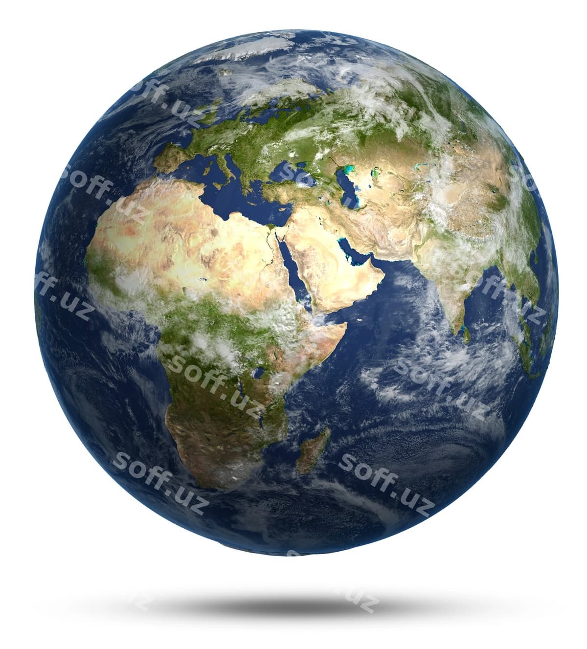 Yer sayyorasi oq tanlilar bilan izolyatsiya qilingan | Planet earth white isolated