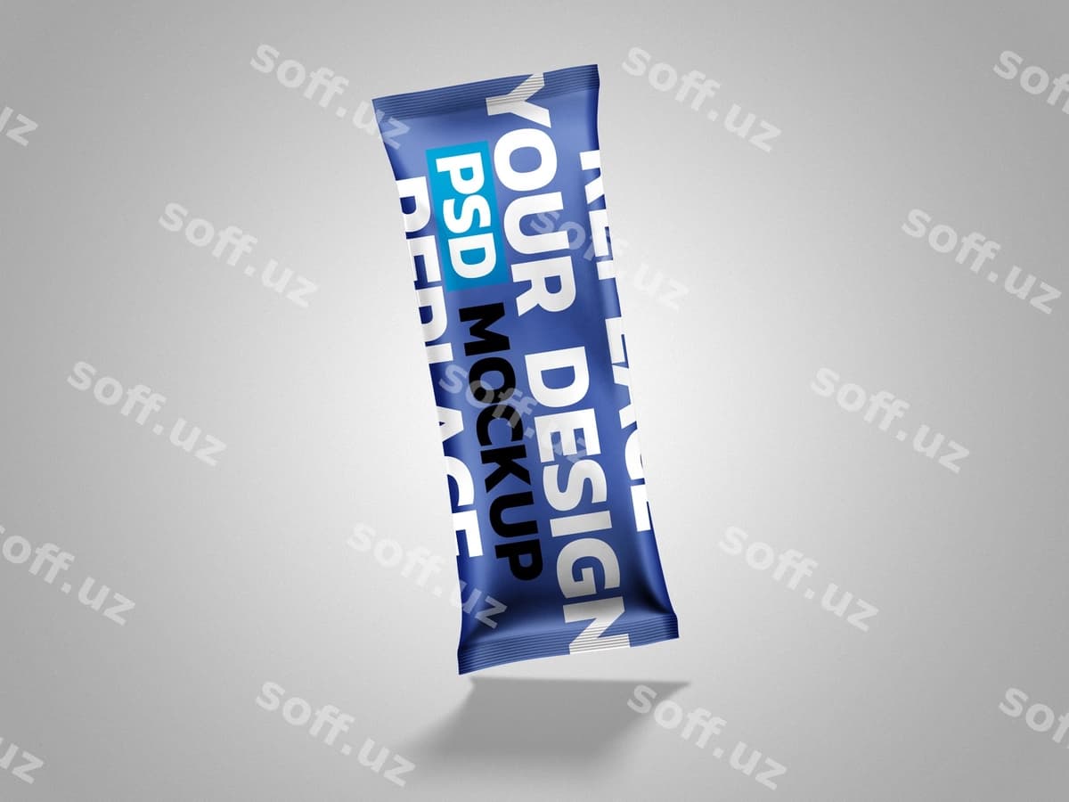 Plastik qadoqlash namunasi | Plastic packaging mockup