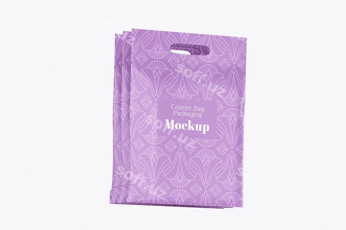 Plastik po'chcha sumka modeli | Plastic pouch bag mock up